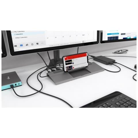 metallo C31flatdockpdplus Replicatore Di Porte E Docking Station Per Notebook Cablato USB 3.0 (3.1 Gn 1) di tipo A Grigio - Foto 2