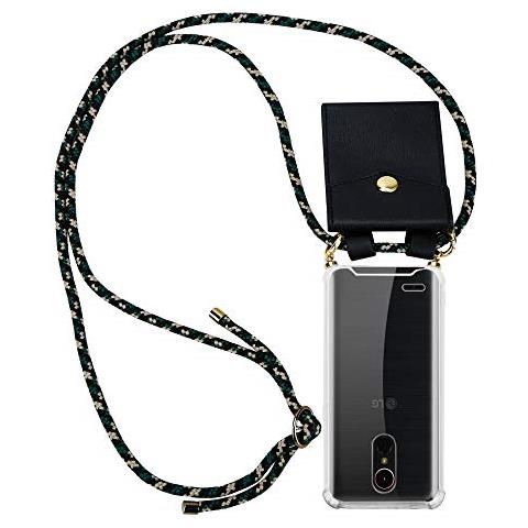 Catena Di Telefoni Cellulari Compatibile Con Lg K10 2017 In Camouflage - Coperchio Protettivo In Silicone Con Anelli D'oro, Cinturino In Corda E Custodia Staccabile - Foto 1