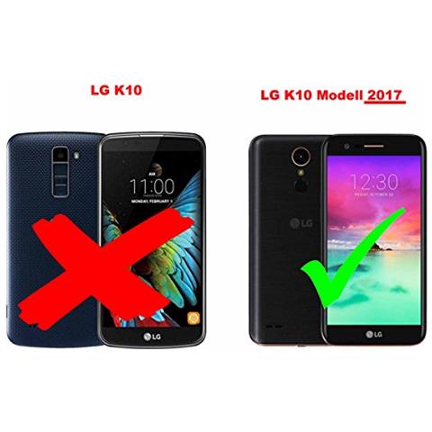 Catena Di Telefoni Cellulari Compatibile Con Lg K10 2017 In Camouflage - Coperchio Protettivo In Silicone Con Anelli D'oro, Cinturino In Corda E Custodia Staccabile - Foto 2