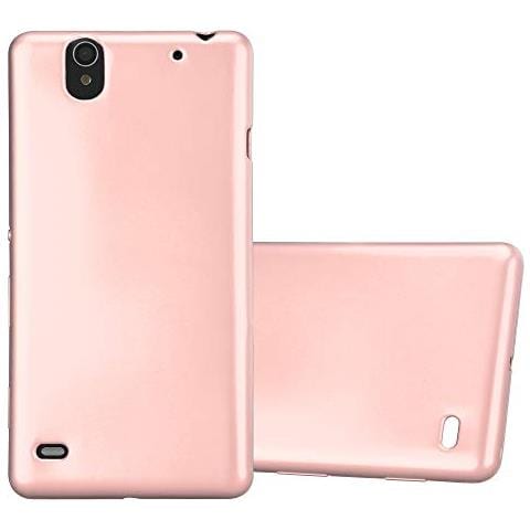 Custodia Compatibile Con Sony Xperia C4 In Oro Rosa Metallico - Coperchio Protettivo In Silicone Tpu Flessibile - Foto 1