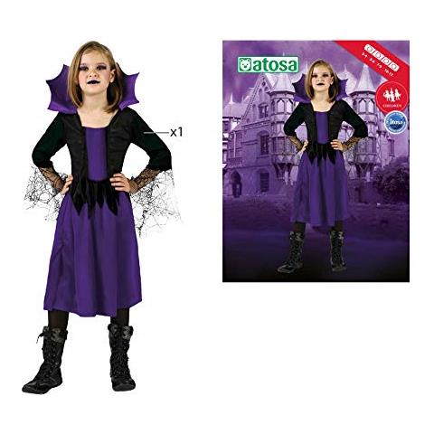 Costume Viola Da Donna Ragno Taglia 5/6 Anni 98859 - Foto 2