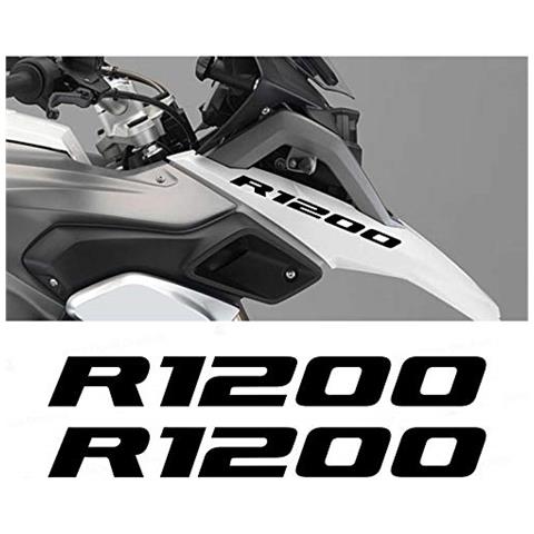 2pz Adesivi Compatibili Con Becco Anteriore Moto R 1200 Gs Lc Motorrad (nero) - Foto 1