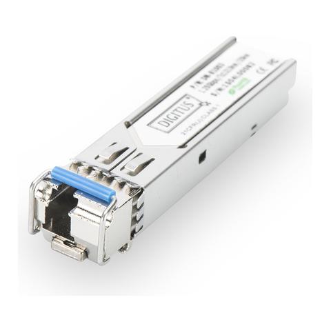 DN-81003-01, mini-GBIC / SFP, Argento, LC, IEEE 802.3z, EN 60825-1, Single-mode - Foto 1
