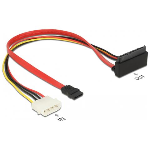85514 0.3m 1 x Molex 4 pin 1 x SATA 22 pin, 1 x SATA 7 pin Multicolore cavo SATA - Foto 2