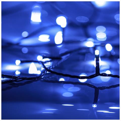 Stringa di Luci con 400 LED Blu 40 m 8 Effetti Luce - Foto 6