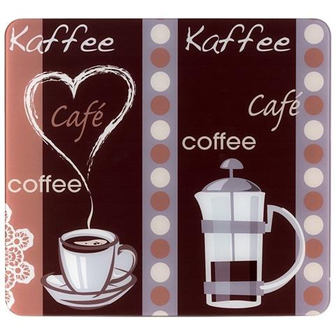WENKO Coffee Sapore - Piatto Protettivo In Vetro 50 X 56 Cm Venko