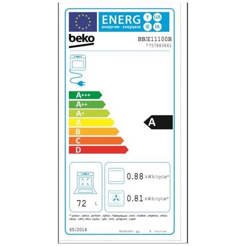 Forno Elettrico da Incasso BBIE11100B Capacità 72 L elettrico Potenza 2400 W Colore Nero - Foto 3