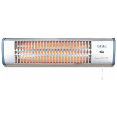 Stufa Elettrica Al Quarzo Haeger Bh-120.003a Argentato 1200 W - Foto 1