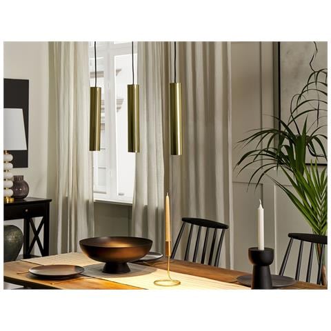 Lampadario Brosna Metallo Ottone - Foto 1