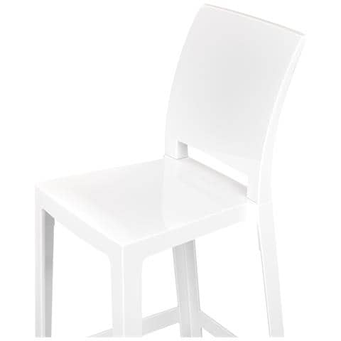 Set Di 2 Sedie Alte Wellington Bianco - Foto 8