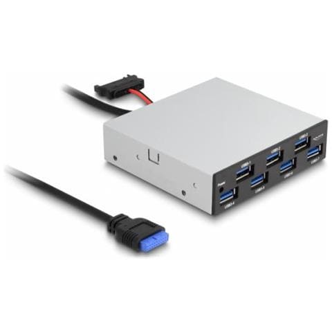 64207 Hub Di Interfaccia 5000 Mbit /s Nero, Grigio - Foto 6