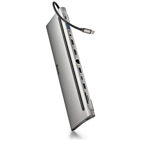 WONDER DOCK 12 Cablato USB 3.2 Gen 1 (3.1 Gen 1) Type-C Argento - Foto 1