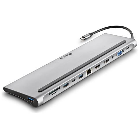 WONDER DOCK 12 Cablato USB 3.2 Gen 1 (3.1 Gen 1) Type-C Argento - Foto 5