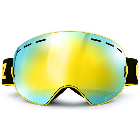Maschera Xtrm-summit Occhiali Da Sci E Snowboard Con Cornice Gialla A Specchio - Foto 3