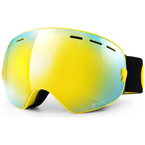 Maschera Xtrm-summit Occhiali Da Sci E Snowboard Con Cornice Gialla A Specchio - Foto 1