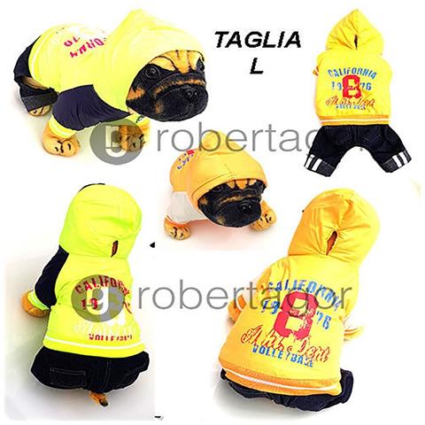 Piumino Caldo Cane Catarifrangente Vestito Cani Cappuccio Impermeabile L - Foto 1