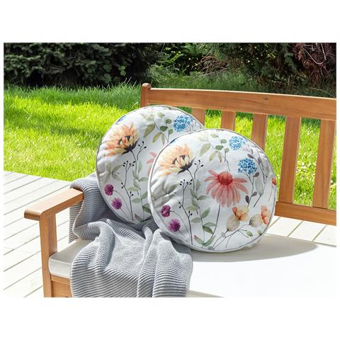 Set Di 2 Cuscini Monesi 40 X 40 Cm Floreale Multicolore - Foto 1