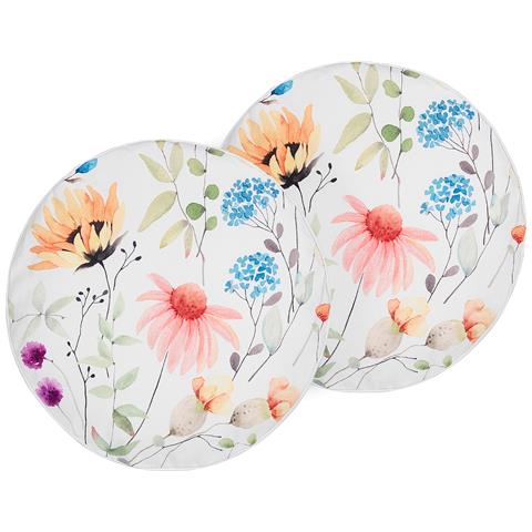 Set Di 2 Cuscini Monesi 40 X 40 Cm Floreale Multicolore - Foto 2