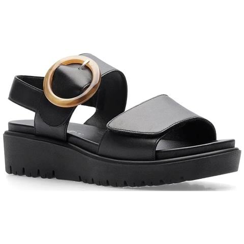 Bilbao Sandals Sandali Pelle Scarpe Donna Nero Eu 38, 12-33505-01 - Foto 1