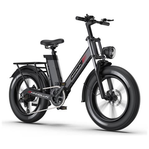 E-bike HANEVEAR Greg 250W 80Nm – Batteria 48V 18Ah, Autonomia 120 Km, Sospensioni Totali E Pneumatici Grassi 20x4.0