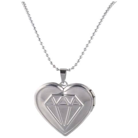 Collana Con Ciondolo A Cuore, Collana Con Ciondolo Fotografico Personalizzato Per Donna - Foto 1