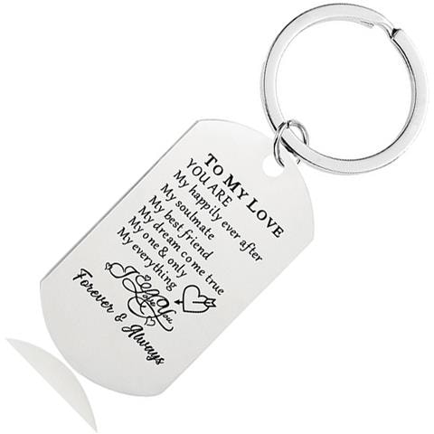Portachiavi In Metallo Inciso Personalizzato - Foto 2