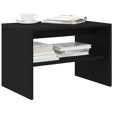 Mobile Porta Tv Rovere Nero 60x40x40 Cm In Legno Multistrato - Foto 1