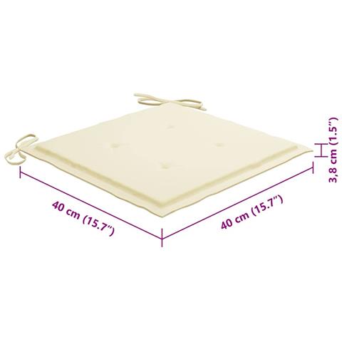 Lusso Casadino -  Sedie Da Giardino Pieghevoli 8 Pz Con Cuscini Massello Acacia - Foto 8