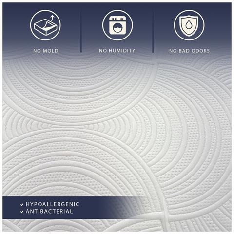 Boreal | Materasso Matrimoniale Francese 135x190 Memory Foam E Waterfoam | Altezza 22 Cm | Materasso Ortopedico, Anallergico E Antiacaro | Dispositivo Medico Classe 1 | Sfoderabile E Traspirante - Foto 8