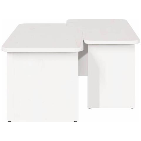 Tavolino da salotto 2 pcs Bianco 100 x 69 x 35.5 cm - Foto 9
