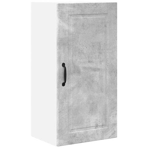 Pensile cucina Grigio cemento 40 x 31 x 80 cm Legno multistrato - Foto 1