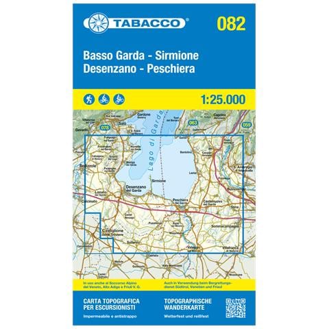 Basso Garda, Sirmione, Desenzano, Peschiera. Carta topografica in scala 1:25.000, antistrappo, impermeabile, fotodegradabile. Ediz. italiana, inglese, francese e tedesca - Foto 1