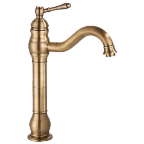 Rubinetto per lavabo da bagno, Blackswan, tipo M152, modello lungo in bronzo antico, misura 32,5 cm - Foto 1