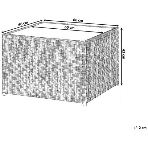 Tavolino Da Giardino Omegana Beige - Foto 7
