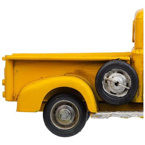 Furgone In Metallo Giallo 28x12x12h - Foto 8