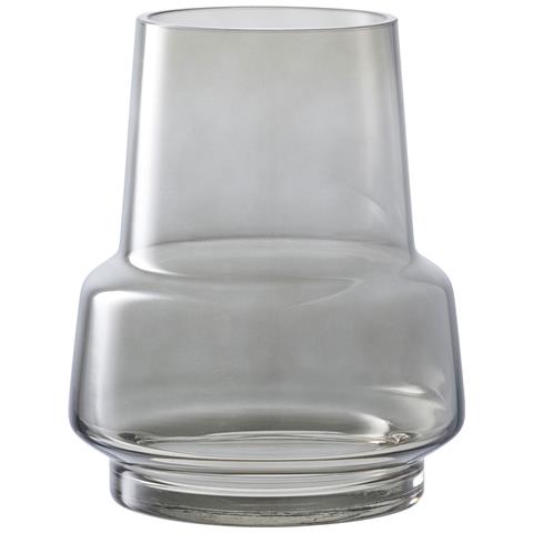 Vaso In Vetro Fumé Grigio Forma A Clessidra Ø15x19 Cm - Foto 1