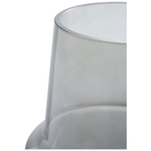 Vaso In Vetro Fumé Grigio Forma A Clessidra Ø15x19 Cm - Foto 2