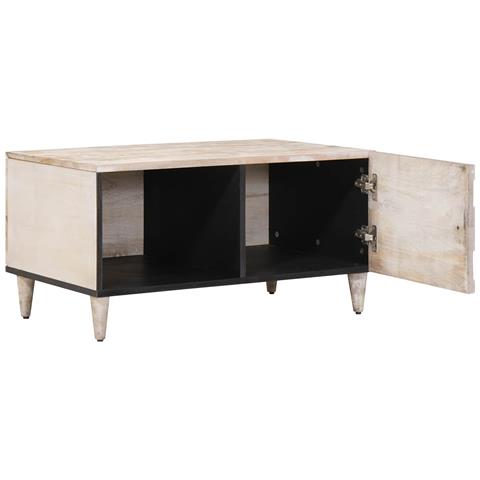 Tavolino da salotto Bianco 80 x 50 x 40 cm - Foto 2