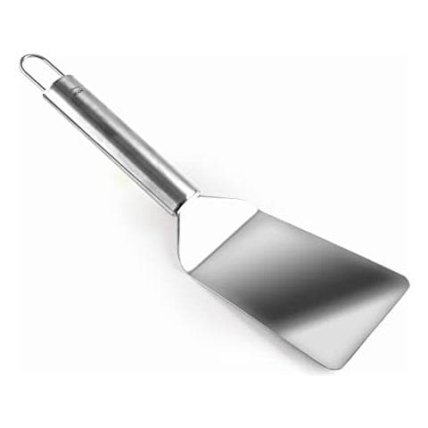 60266 - Spatola angolata per barbecue, in acciaio inossidabile, con manico ergonomico - Foto 1