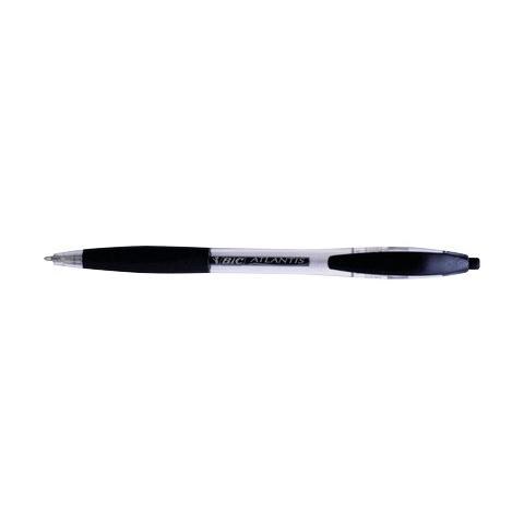 1+1) Penna a sfera a scatto Atlantis Bic - blu - 1 mm - 887131 - Foto 1