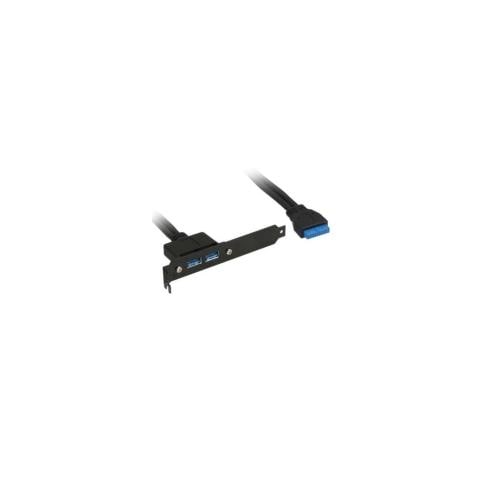 33390C, USB A, Femmina / femmina, Nero, 0,5m - Foto 1
