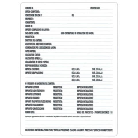 pz. 1 Cartello concessioni edili Pubbl. 16605050POB0600X0400 - Foto 2