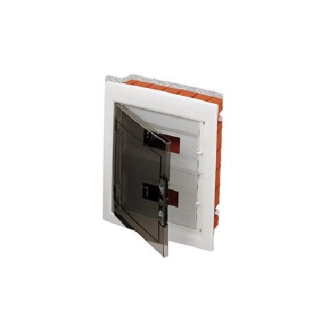 Quadro Di Distribuzione Con Pannelli Finestrati E Telaio Estraibile Porta Trasparente Fumé (18x4) 72 Moduli Ip40 - Foto 3