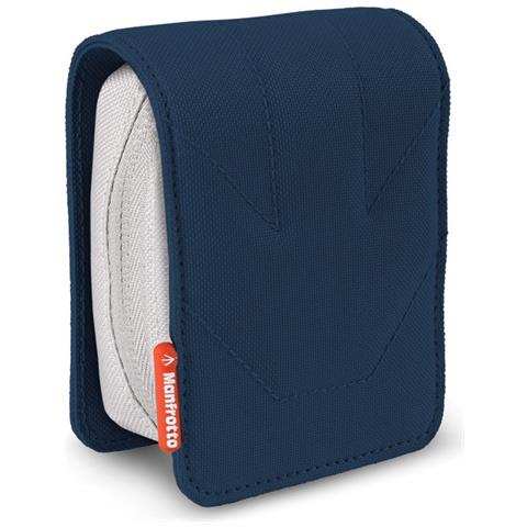 Custodia per Fotocamera Compatta in Cuoio Blu MB SV-ZP-5BI - Foto 4