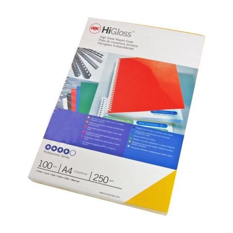 Copertina Acco HiGloss CE020020 - A4 - 100 / Scatola - Blu - Foto 1