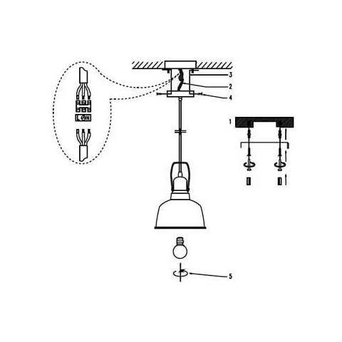 Lampadario Moderno 1mt E27 Elegant Stylish Ø36mm Acciaio Chrome Ip20 Vt-7338 - Sku 3755 Cavo Bianco - Foto 2