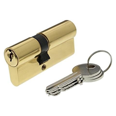 30104 cilindro Di Serratura Doppio Ingresso Securipro Dimensione 30 + 40 mm In Ottone - Foto 1