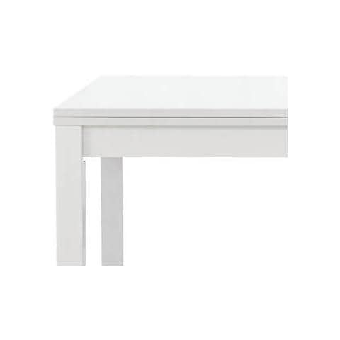 Garrett - Tavolo Da Pranzo Moderno Allungabile A Libro Frassinato 100 X 100/200 - Foto 3