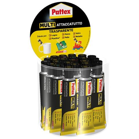 Colla Tubetto Multi Attaccatutto Trasparente 20g Espositore Da 25 Pezzi - Foto 2