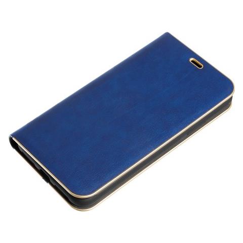 Club, Cover A Libro In Similpelle - Apple Iphone X - Blu / oro - Foto 1